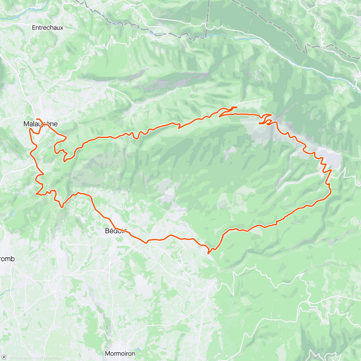 Map of the activity, DAY 5:  MARMOT BIKE TOUR 🇫🇷 Mont Ventoux…a forever memory 🚴‍♀️🥶‼️