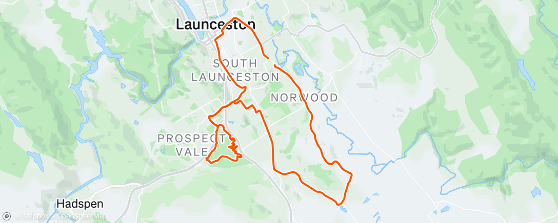 Map of the activity, Morning Ride