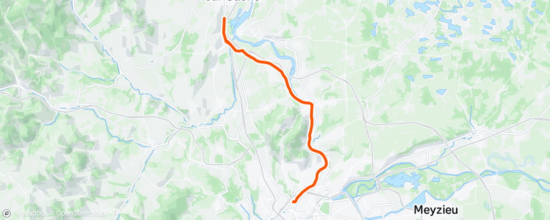 Map of the activity, Morning Ride