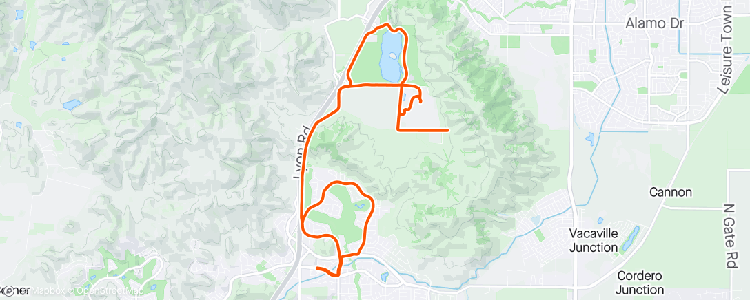 Map of the activity, 1st ride off injured reserve