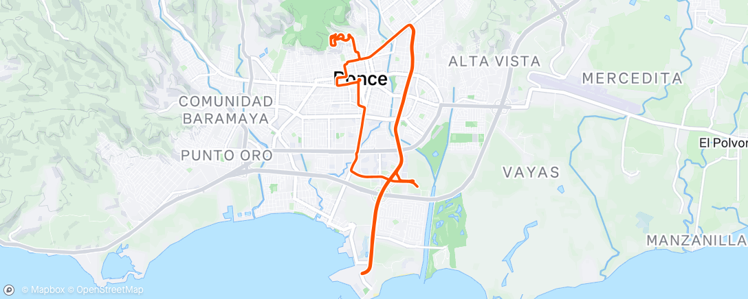 Map of the activity, Morning Ride