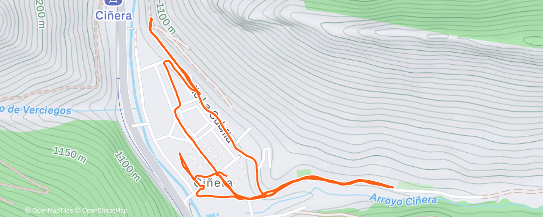 Map of the activity, Caminata de mañana