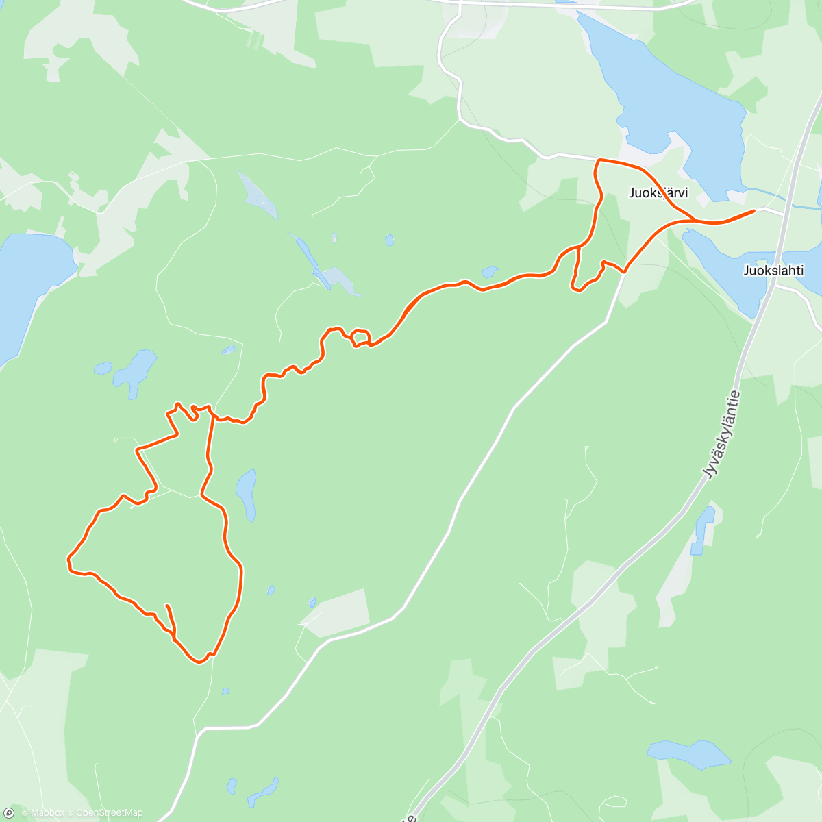 「Evening Mountain Bike Ride」活動的地圖