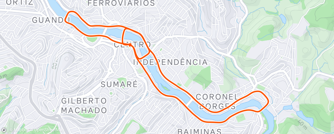 Map of the activity, Corrida da Diocesana - 2024