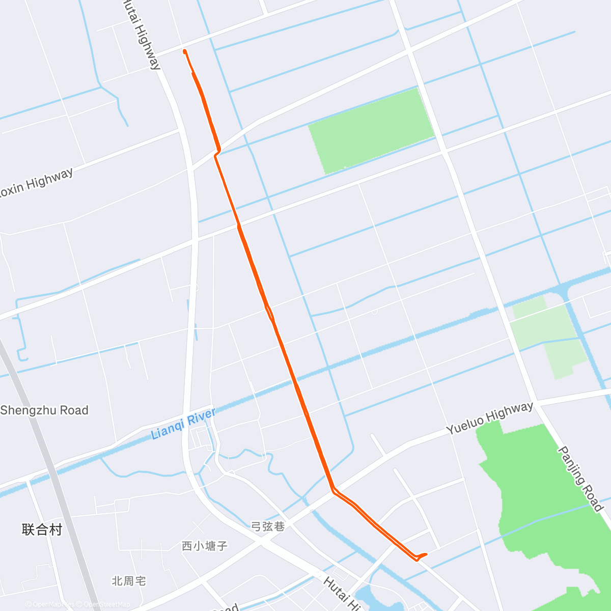 Map of the activity, Morning Ride