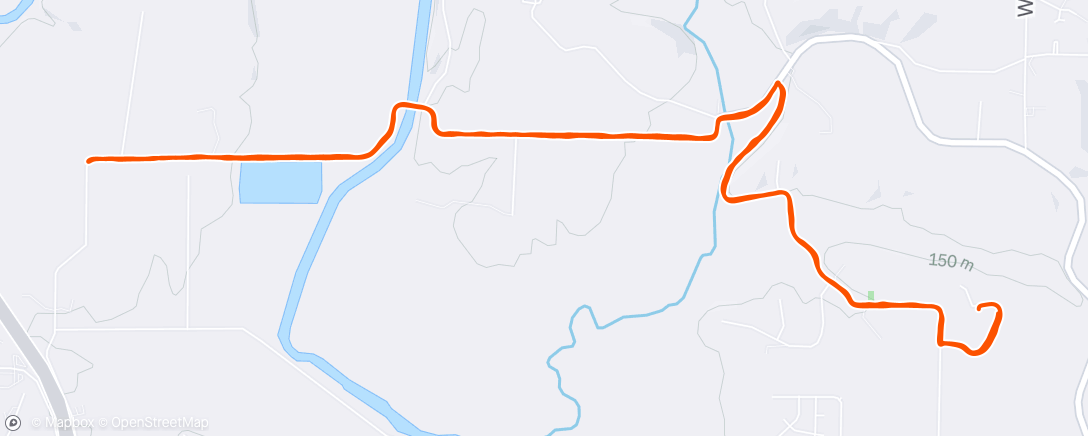 Map of the activity, Lunch Run