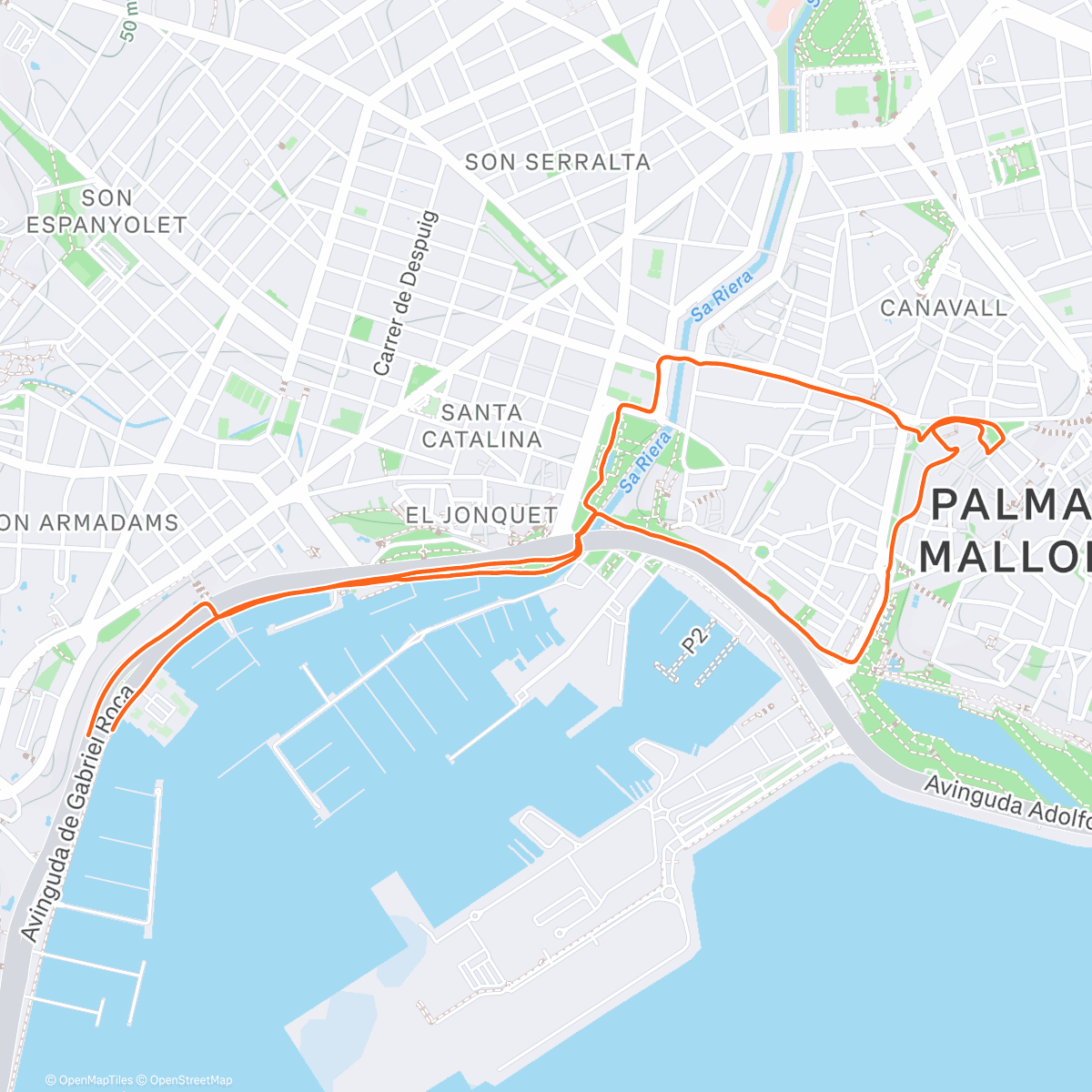 Map of the activity, Feliz Navidad