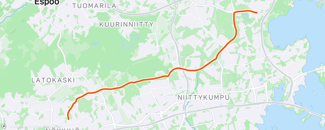 Map of the activity, Lunch Ride