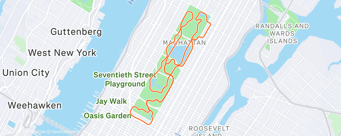 Map of the activity, Zwift - CoachCat: Sweet Spot: 4 x 9 minutes on Mighty Metropolitan in New York