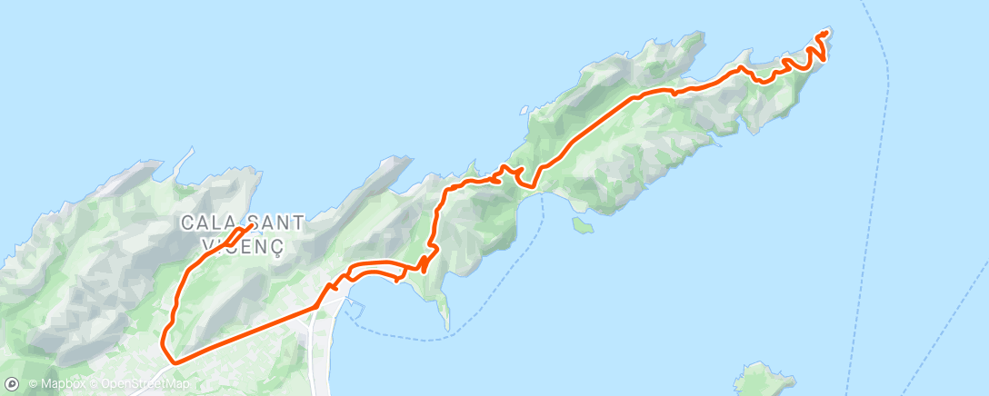 Map of the activity, Formentor & Cala St Vincenc