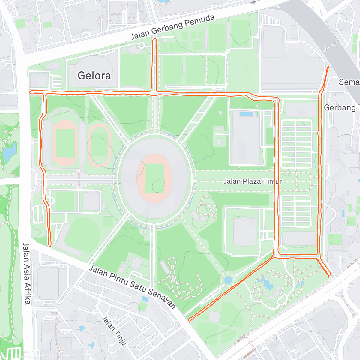 Map of the activity, Hujan.