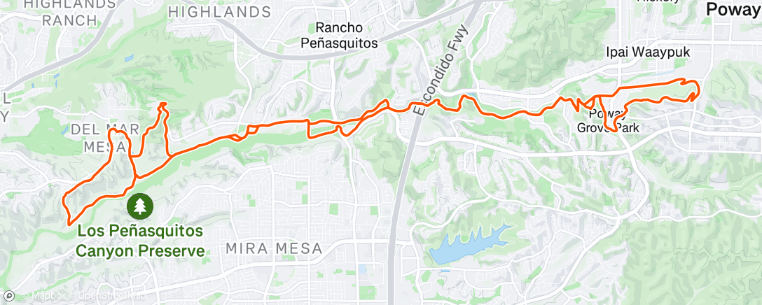 Map of the activity, Lunch Gravel Ride