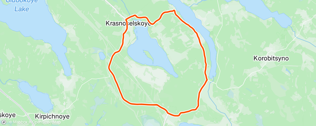 Map of the activity, Полуденный заезд