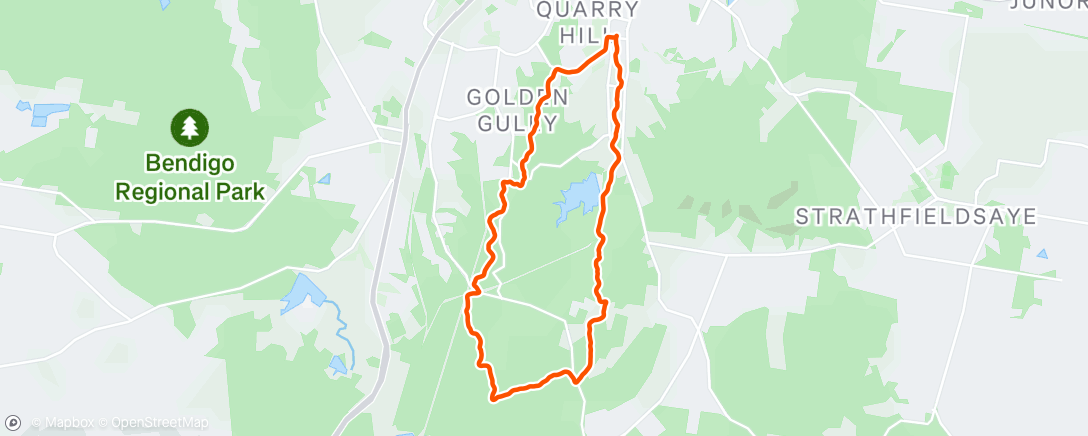 Map of the activity, Spring Gully