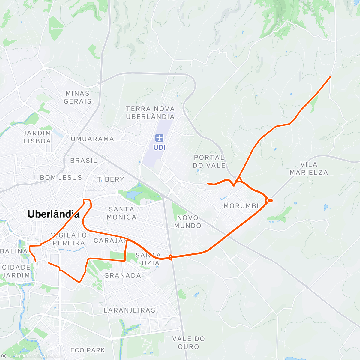 Mappa dell'attività Road Bike