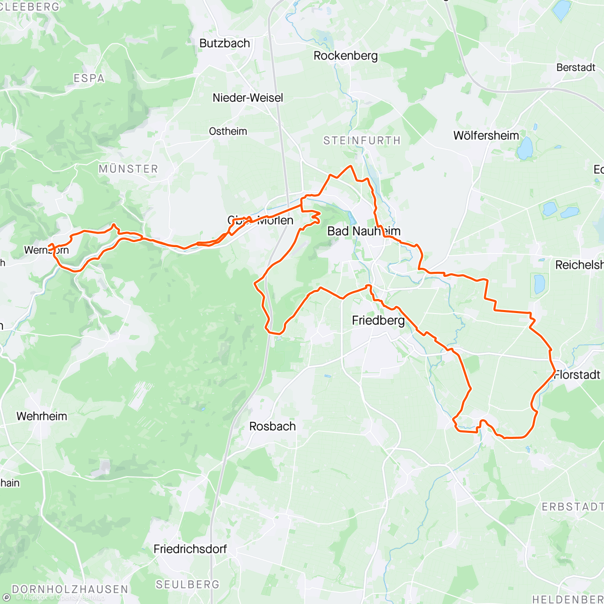 Map of the activity, GravelTour des RV Ober-Mörlen e.V.