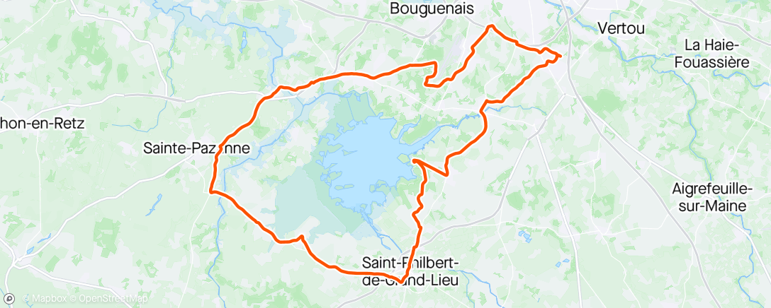 Map of the activity, Tour du lac 🌦️💨💨 Cramé 😴😵 Dos HS