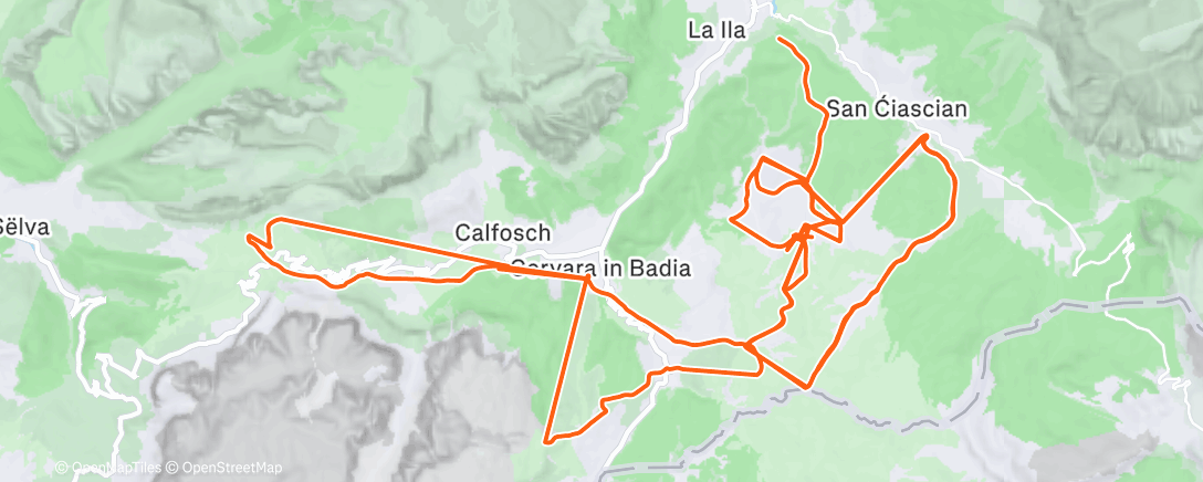 Map of the activity, Morning Alpine Ski
