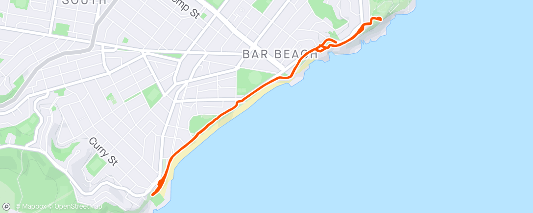 Map of the activity, 51/60kms April