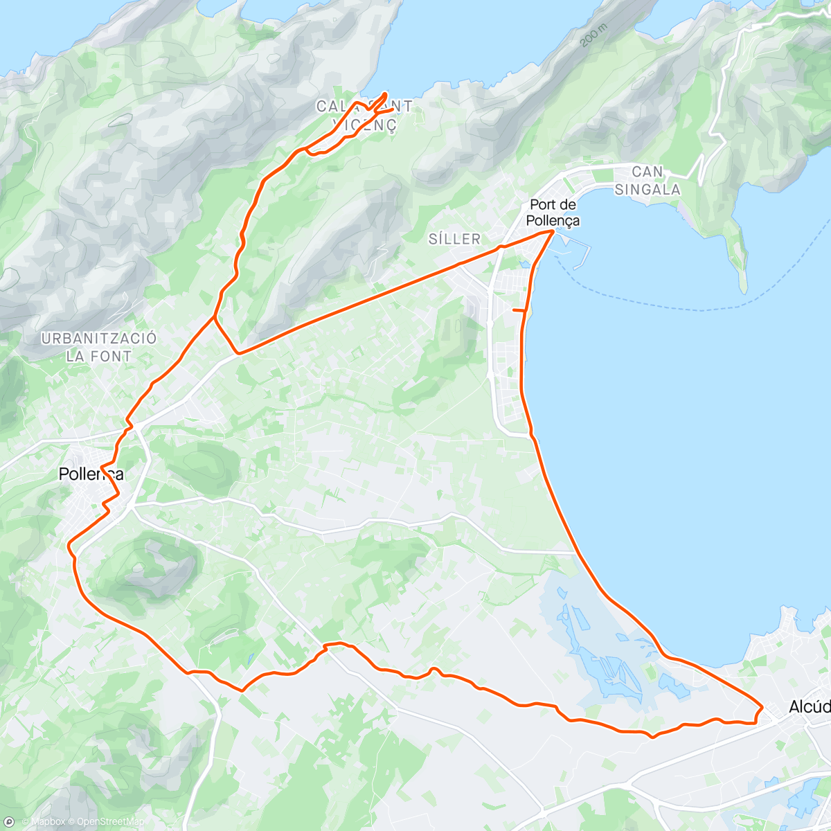 Map of the activity, ☀️ Pollença, Illes Balears Lunch Ride - CSV and Pollenca