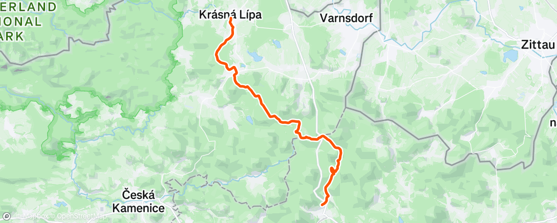 Map of the activity, Svor - Krásná Lípa