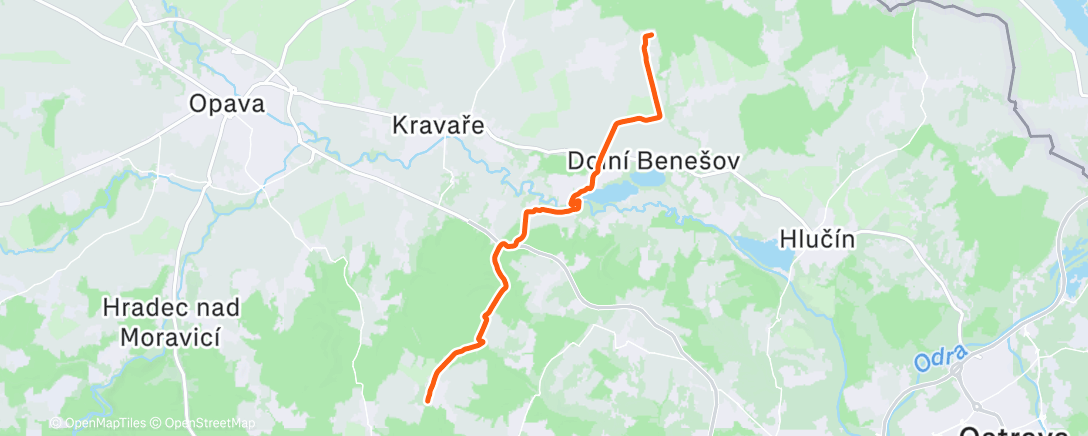 Map of the activity, Morning Mountain Bike Ride