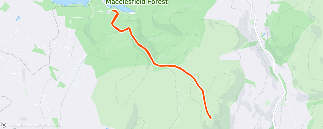 Map of the activity, Evening Hike