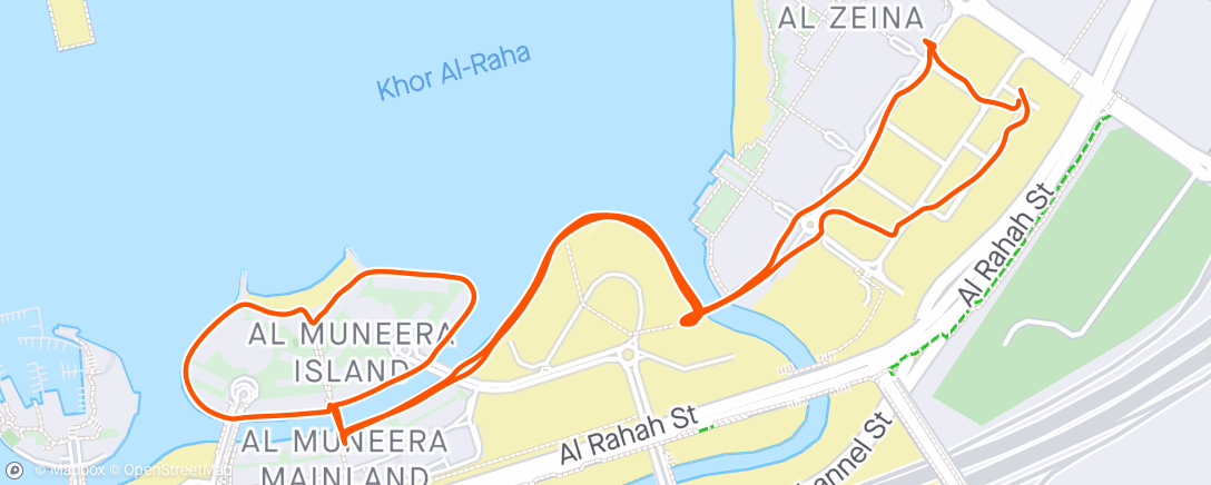 Map of the activity, Evening Stroll