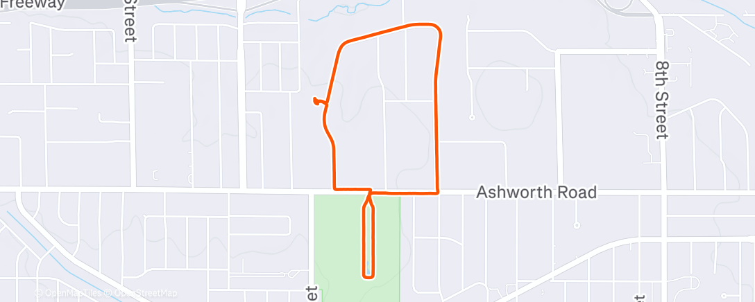 Map of the activity, Morning Walk