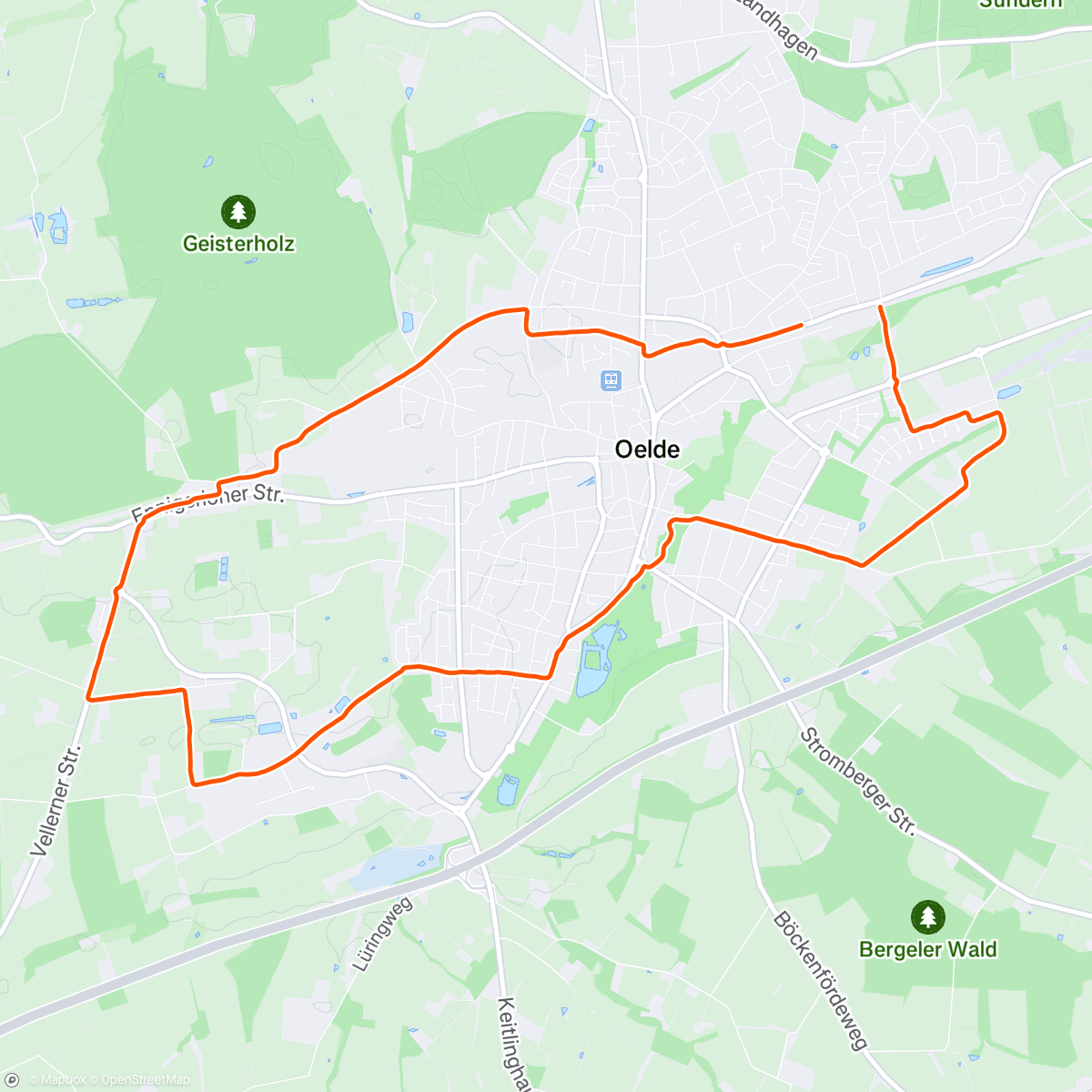 Mappa dell'attività Closing the year with an easy run