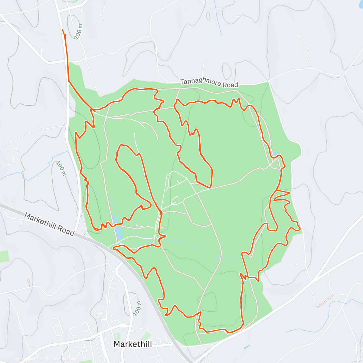 Map of the activity, Plastered