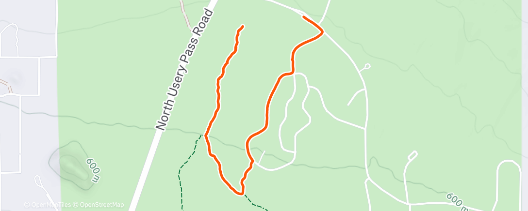 Map of the activity, Lost Sheep Trail