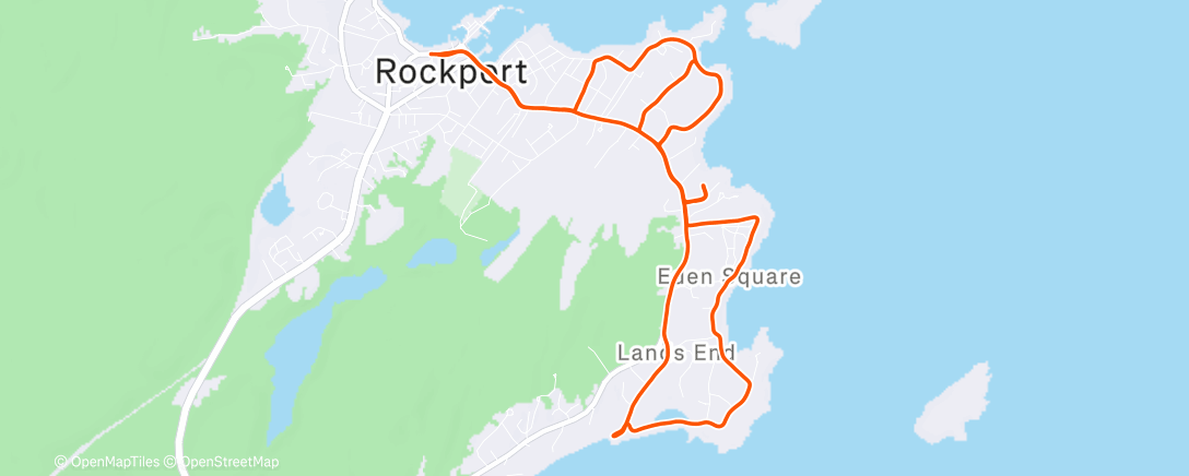 Map of the activity, Morning Run