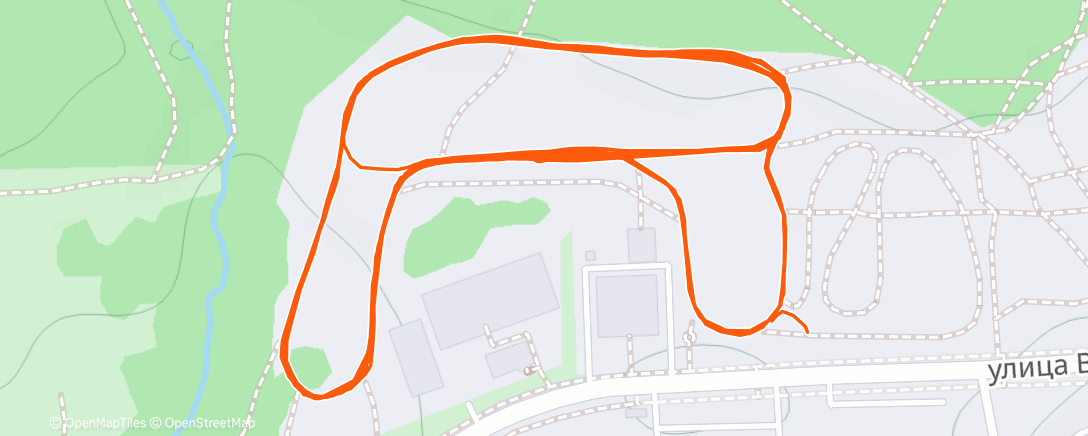 Map of the activity, Северный лыжный заезд (день)