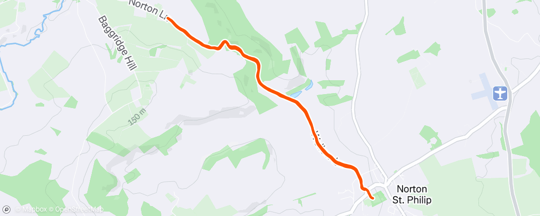 Map of the activity, Morning Run