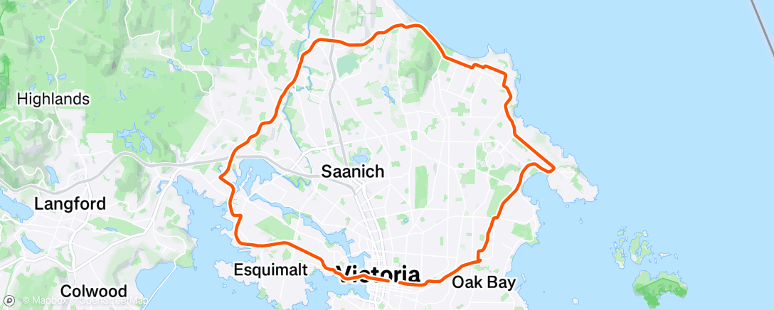Map of the activity, Road ride with Daniel