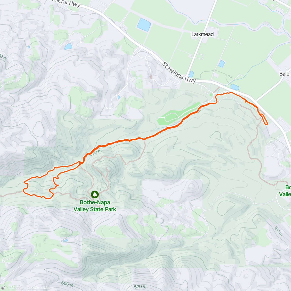 Map of the activity, Bear crawling is underrated 😊 (jog, hike,  creek crossing crawls)