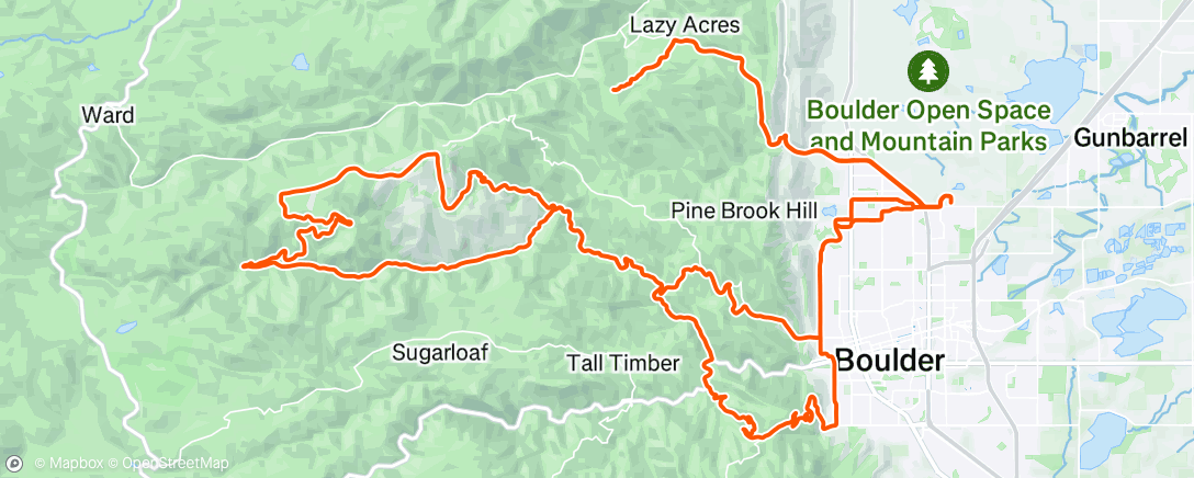 Map of the activity, Morning Ride