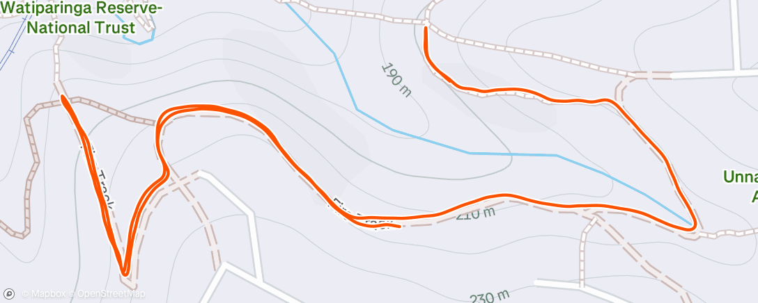 Map of the activity, Afternoon Walk