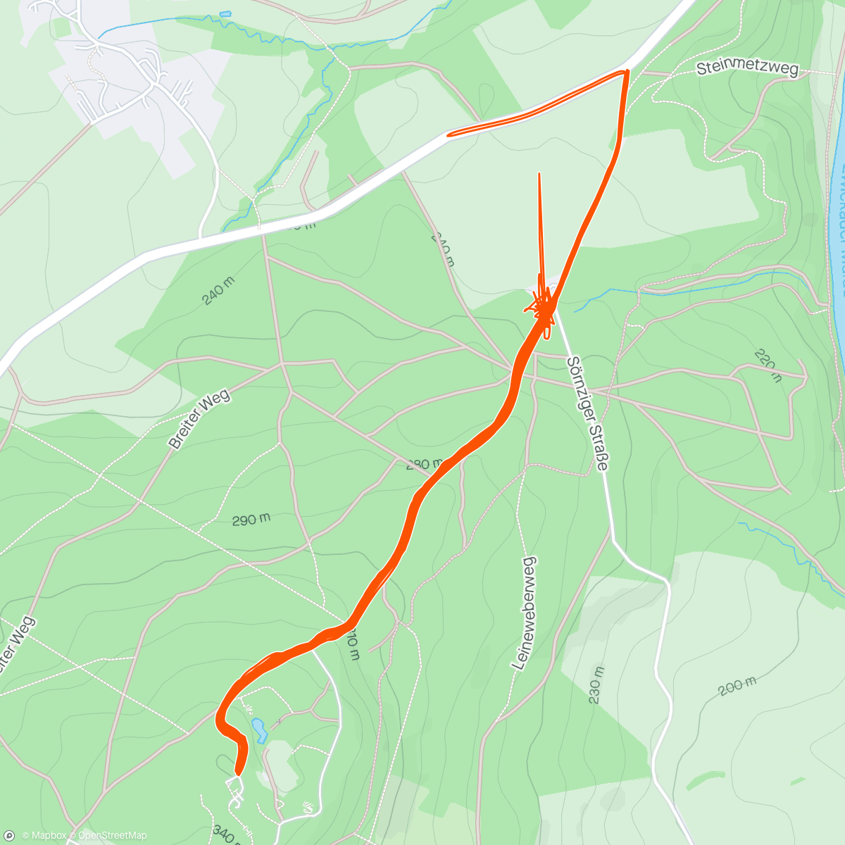 Map of the activity, Fit4bike Everesting am Rochlitzer Berg. Staffelsieg mit Luis und Philippo. Nahezu perfekte Einteilung 👌