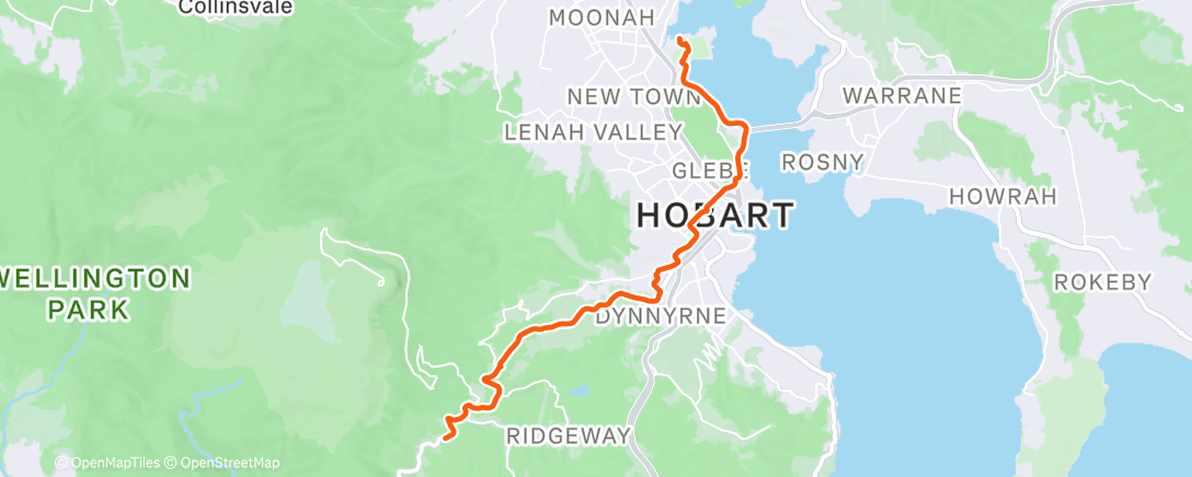 Map of the activity, Commute