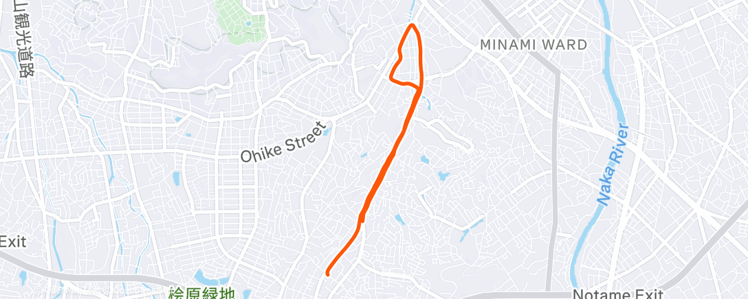 Map of the activity, 朝のランニング