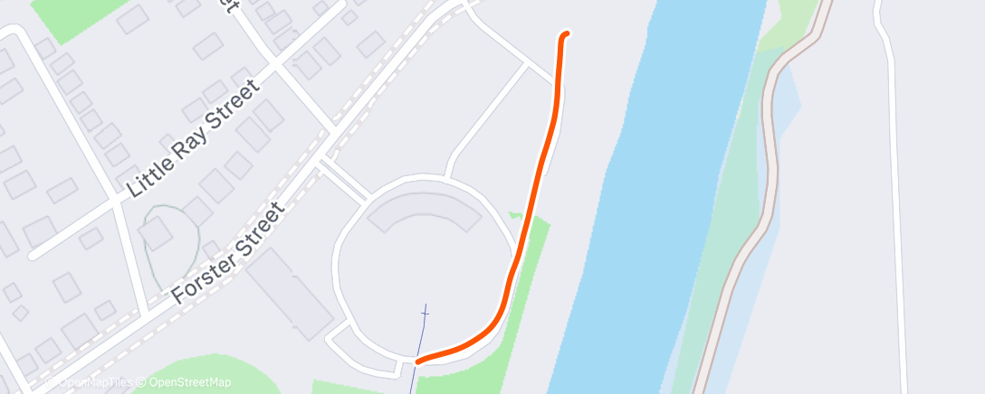 Map of the activity, Morning Run