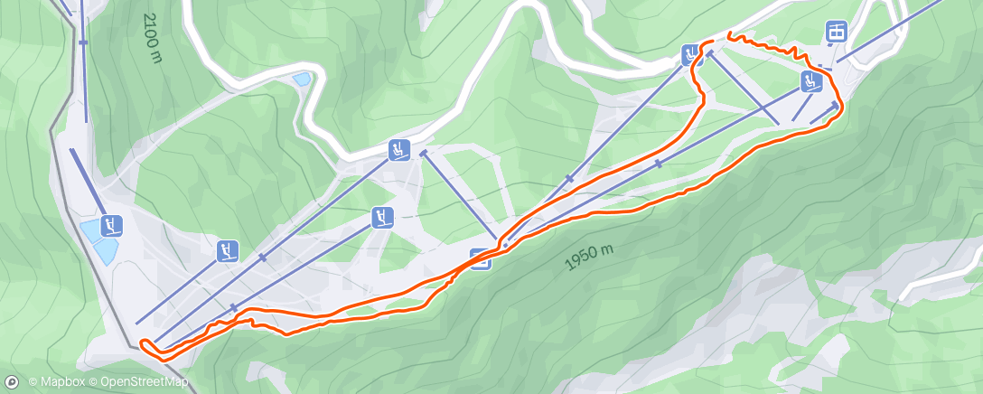 Mappa dell'attività Lunch Nordic Ski