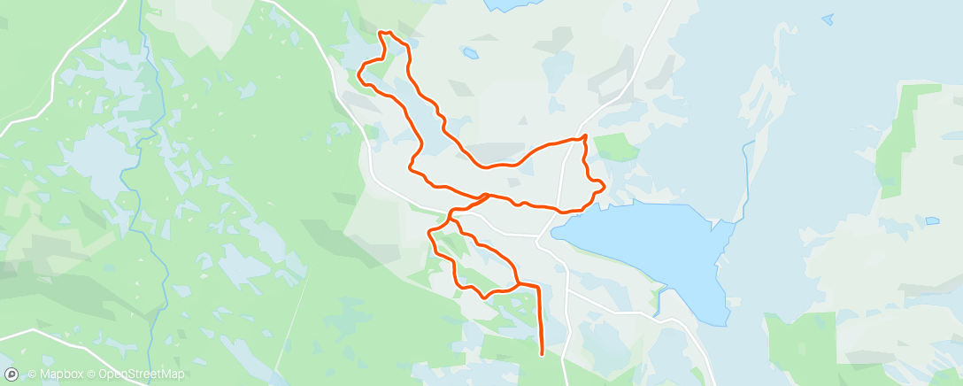 Map of the activity, Liten skøytetur i tåke og kram nysnø rundt Heståsmyra mv.❄️😜