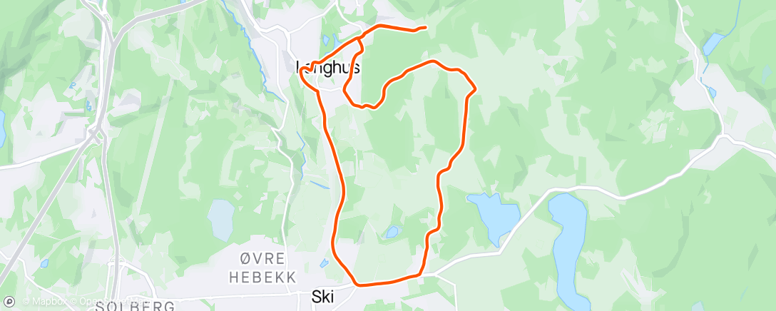 Map of the activity, Rolig langtur