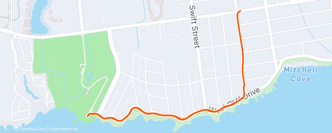 Map of the activity, Afternoon Walk