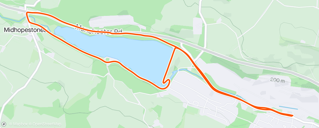 Mappa dell'attività Afternoon Run