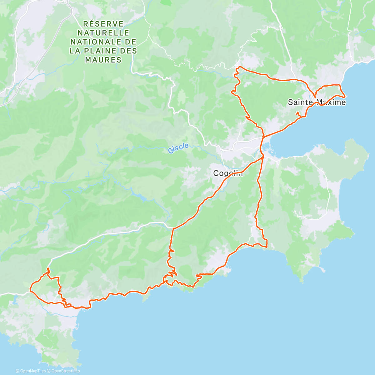 Карта физической активности (Sortie vélo le matin)