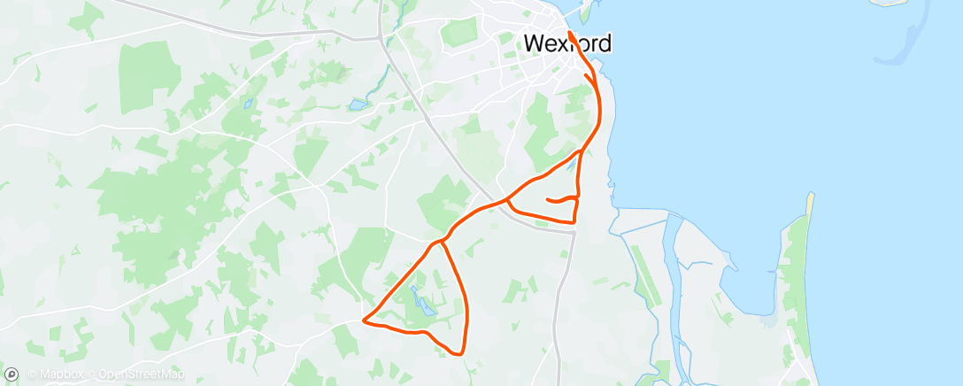 Map of the activity, Wexford Half Marathon